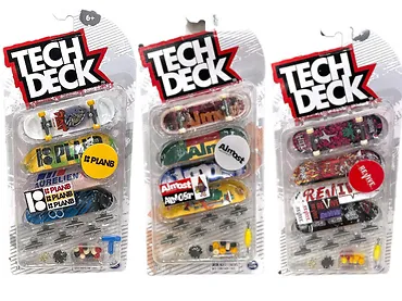 Tech Deck 6028815 Zestaw - 4-pak deskorolek Fingerboard MIX