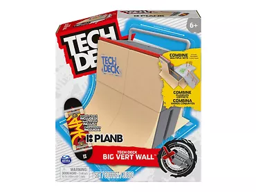 Spin Master Tech Deck X-Connect - Zestaw startowy Big Vert Wall + Deskorolka Fingerboard Plan B