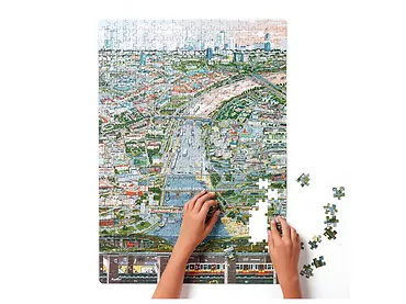 Puzzle Puzzlove CzuCzu 500 el. Miasto Warszawa Bright Junior Media