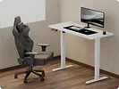Biurko regulowane elektrycznie LEVANO SYSTEM Control Series 120 Białe