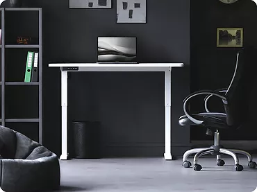 Biurko regulowane elektrycznie LEVANO SYSTEM Control Series 120 Białe