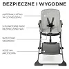 Kinderkraft Krzesełko do karmienia FOLDEE Szare