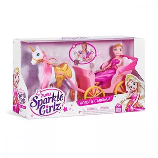 ZURU Sparkle Girlz Lalka Księżniczka 10.5 cala z karetą