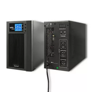 Qoltec Zasilacz awaryjny UPS, on-line, czysta fala sinusoidalna, 3KVA, 2.4W, LCD, USB