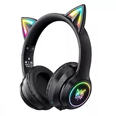 Onikuma Słuchawki gamingowe B90 RGB kocie uszy czarne