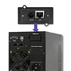 Qoltec Zasilacz awaryjny UPS, on-line, czysta fala sinusoidalna, 1KVA, 800W, LCD, USB