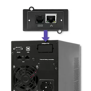 Qoltec Zasilacz awaryjny UPS, on-line, czysta fala sinusoidalna, 1KVA, 800W, LCD, USB