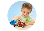 Playmobil Zestaw z figurkami 1.2.3 6964 Traktor z przyczepą