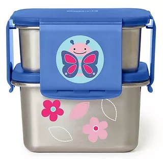 Skip Hop Stalowe pudełko śniadaniowe Motyl