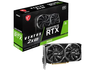 Karta graficzna MSI GeForce RTX 3050 Ventus 2X XS 8G OC GDDR6 128bit HDMI