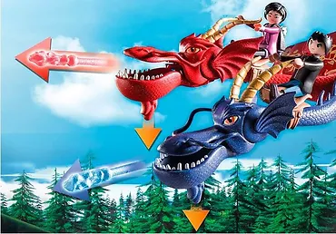 Playmobil Zestaw z figurkami Dragons: The Nine Realms - Wu & Wei i Jun 71080