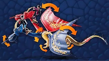 Playmobil Zestaw z figurkami Dragons: The Nine Realms - Wu & Wei i Jun 71080