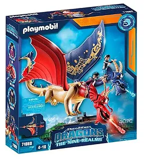 Playmobil Zestaw z figurkami Dragons: The Nine Realms - Wu & Wei i Jun 71080