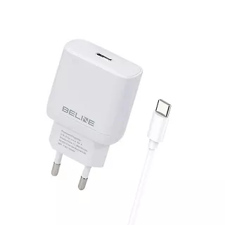 Beline Ładowarka sieciowa 30W GaN USB-C + kabel USB-C, biały