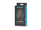 Natec Hub USB-C 4 porty Mayfly czarny + adapter USB-A