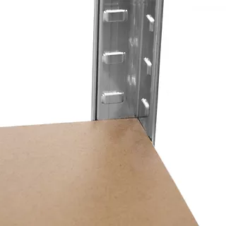 GreenBlue Regał magazynowy metalowy szafka 175 kg x5  ocynk rozkładany MDF GB378