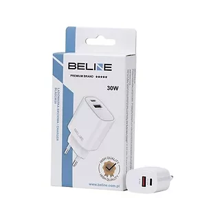 Beline Ładowarka sieciowa 30W GaN USB-C + USB-A, biała