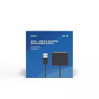 Savio Adapter USB 3.0 do dysków 3.5 z zasilaniem, AK-39