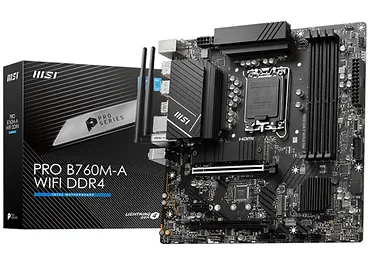 Płyta główna MSI PRO B760M-A WIFI DDR4 s1700 4DDR4 DP/HDMI mATX