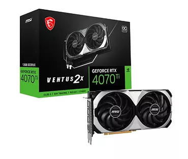 MSI Karta graficzna GeForce RTX 4070 Ti VENTUS 2X 12GB OC GDDRX6 192bit 3DP