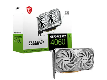 Karta graficzna MSI RTX 4060 VENTUS 2X WHITE OC 8GB GDDR6 128bit