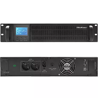 Qoltec Zasilacz awaryjny UPS RACK | 1kVA | 800W | LCD