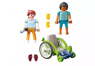 Playmobil Zestaw z figurkami City Life 70193 Pacjent na wózku inwalidzkim