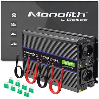 Qoltec Przetwornica napięcia Monolith 4000 MS Wave | 12V na 230V |      2000/4000W | USB