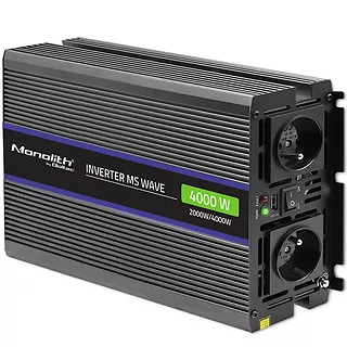 Qoltec Przetwornica napięcia Monolith 4000 MS Wave | 12V na 230V |      2000/4000W | USB