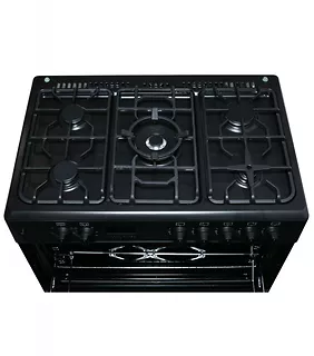 Ravanson Kuchnia gazowo-elektryczna 90 cm KWGE-K90 Cheff Modern Black