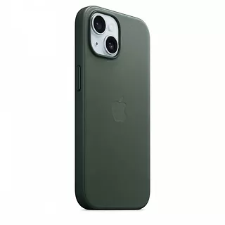 Apple Etui z tkaniny FineWoven z MagSafe do iPhonea 15 - wieczna zieleń