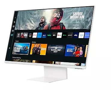 Samsung Monitor 32 cale LS32CM801UUXDU VA 3840x2160 UHD 16:9 1xHDMI 1xUSB-C (65W) 2xUSB 2.0 4ms(GTG) WiFi/BT HAS+PIVOT Webcam głośniki płaski biały SMART 2 la