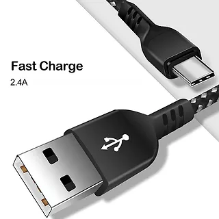 Maclean Kabel USB C fast charge 2.4A MCE482 Czarny