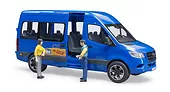 BRUDER Bus MB Sprinter niebieski z 2 figurkami