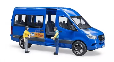 BRUDER Bus MB Sprinter niebieski z 2 figurkami