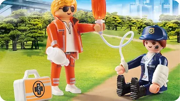 Playmobil Figurki Duo Pack 70823 Lekarz pogotowia i policjantka