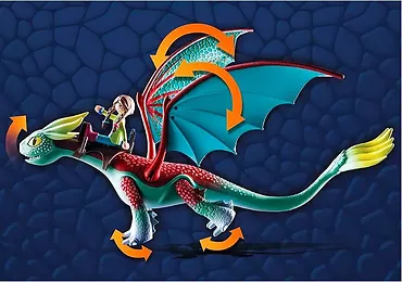 Playmobil Zestaw z figurkami Dragons 71083 Feathers & Alex