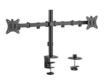 Gembird Ramię dla dwóch monitorów biurkowe  (regulowane), 17 cale- 32 cale, do 9kg