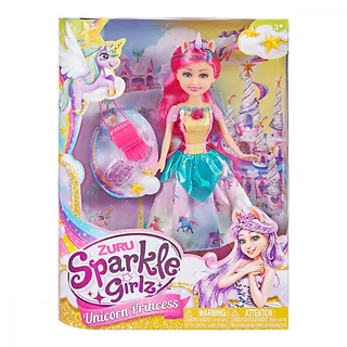 ZURU Sparkle Girlz Lalka Jednorożec Księżniczka 10.5 cala