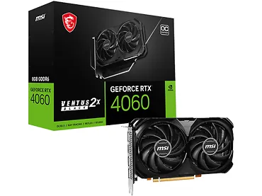 Karta graficzna MSI GeForce RTX 4060 Ventus 2X Black OC 8GB GDDR6 128bit