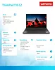 Lenovo Notebook ThinkPad T16 G2 21HH002EPB W11Pro i5-1335U/16GB/512GB/INT/16.0 WUXGA/Thunder Black/3YRS Premier Support + CO2 Offset