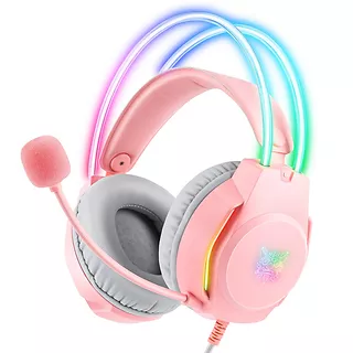 Onikuma Słuchawki gamingowe X26 różowe (przewodowe)