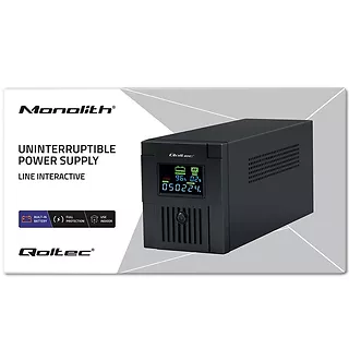 Qoltec Zasilacz awaryjny UPS | Monolith | 2000VA | 1200W | LCD | USB