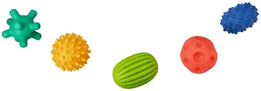 Hencz Toys Piłeczki sensoryczne 5 sztuk Pastelowe