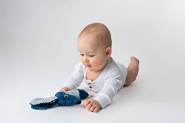 Hencz Toys Zabawka Jamiś piszczek z gryzakiem Granatowy