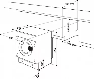 Whirlpool Pralka do zabudowy BIWMWG81485PL