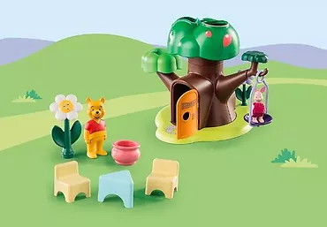 Playmobil Zestaw z figurkami 1.2.3 Disney 71316 Domek w drzewie Kubusia Puchatka i Prosiaczka