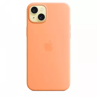 Apple Etui silikonowe z MagSafe do iPhonea 15 Plus - pomarańczowy sorbet