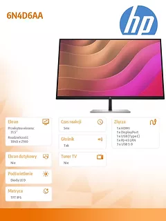 HP Inc. Monitor E32K G5 4K 6N4D6AA