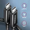 AXAGON BUCM4X-CM10AB Kabel USB-C - USB-C, USB4 Gen 3x2 1m, PD 240W, 8K HD, ALU, oplot Czarny